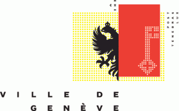 Logo de la Ville de Genève avec l'aigle et la clef et avec l'inscription post tenebras lux.