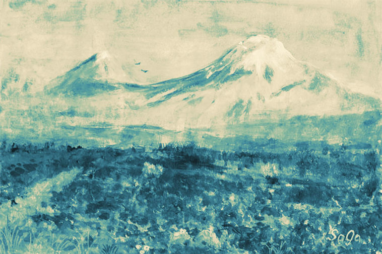 Peinture du Mont Ararat.