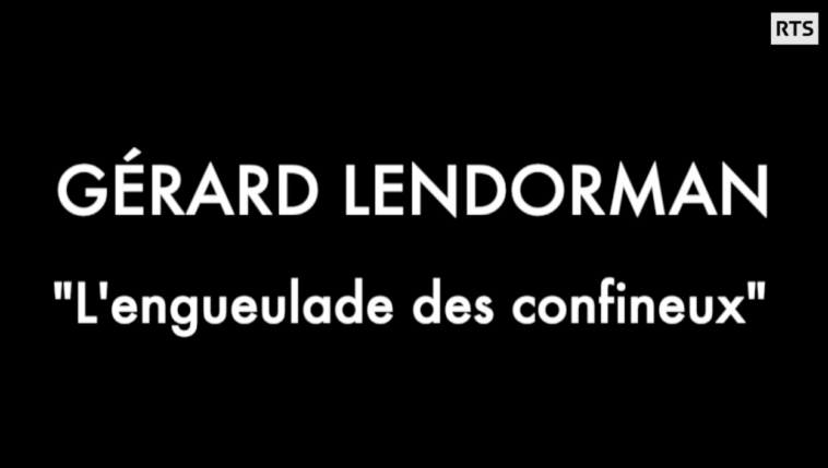 Titre du clip "L'engueulade des confineux" de Gérard Lendorman par Sarkis Ohanessian, parodie de "La ballade des gens heureux" de Gérard Lenorman.